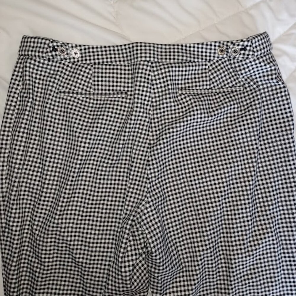 Calvin Klein Black and White Gingham Trousers - Picture 4 of 8
